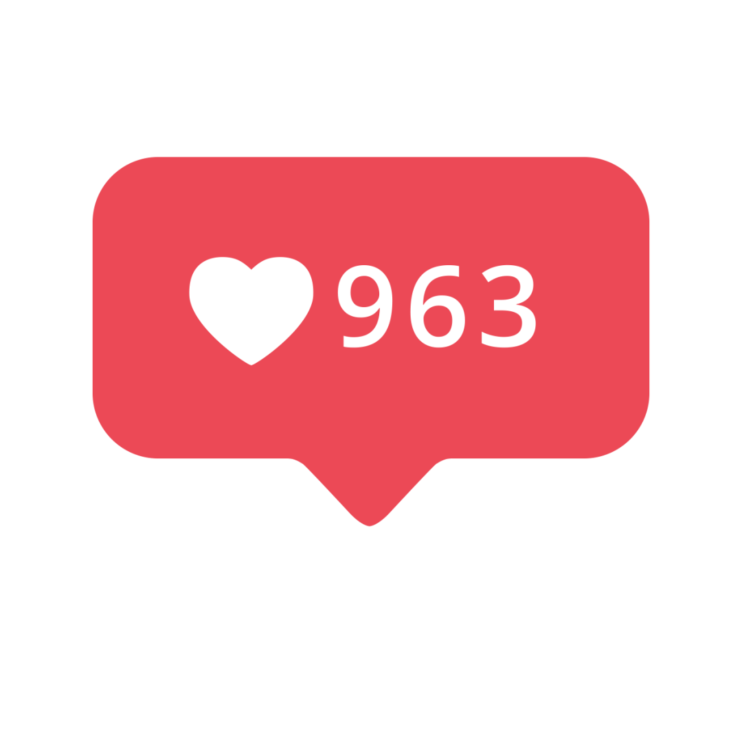 Instagram Likes - Royalty-Free GIF - Animated Sticker - Free PNG