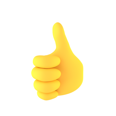 Thumbs up 3D Emoji Free PNG ?
