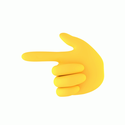 3d emoji finger pointing left