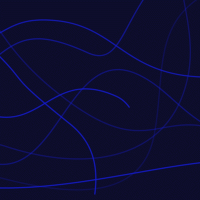 Animated abstract blue lines