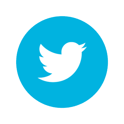 Animated Twitter Icon on transparent background