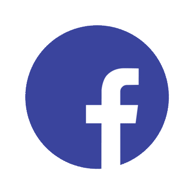 Animated FAcebook Logo in round icon with transparent background