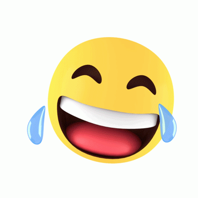 3d emoji face lauging tears
