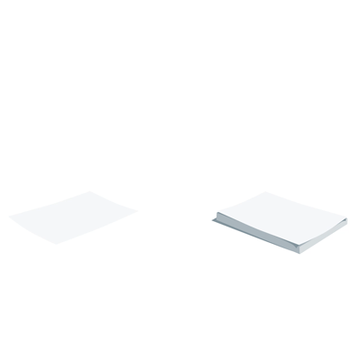 Animated illustration of pile of papers, processing documents