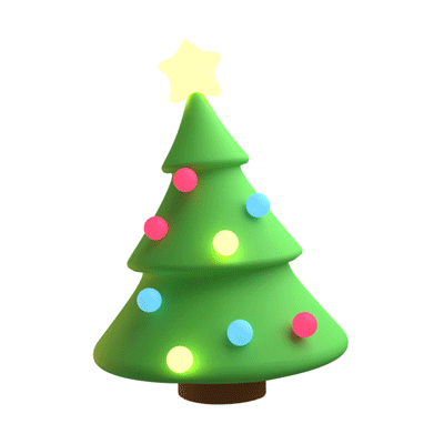 Animated Christmas Tree 3d Emoji
