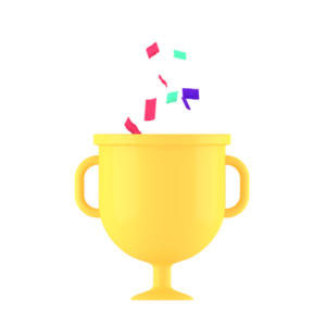 🏆 Trophy Confetti - Royalty-Free GIF - Animated Sticker - Free PNG