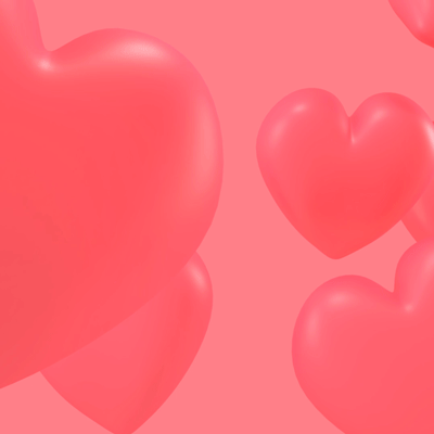 Animated floating hearts background gif