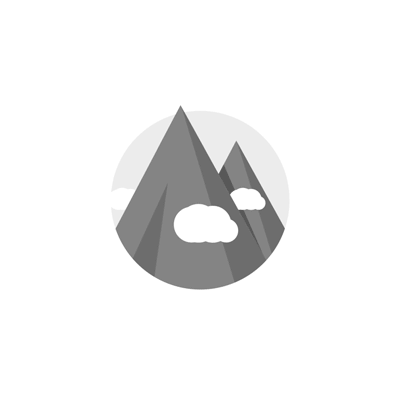 Gray Mountains Icon with animated clouds