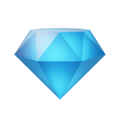 Transparent Diamond Emoji