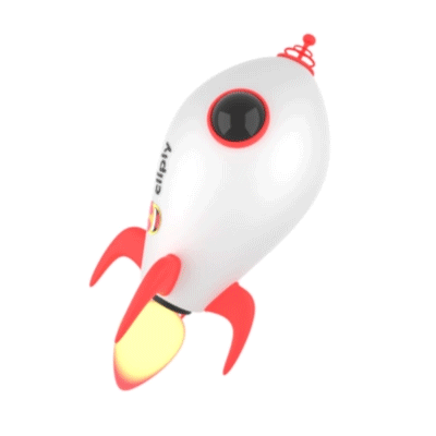 Animated Rocket Emoji GIF