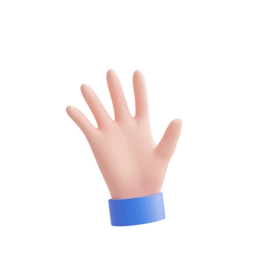 Waving 3D Hand GIF