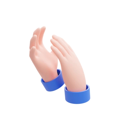 Clapping 3D Hands gif