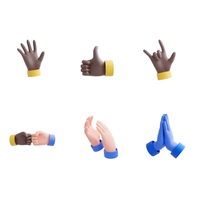 3d hand gestures pack