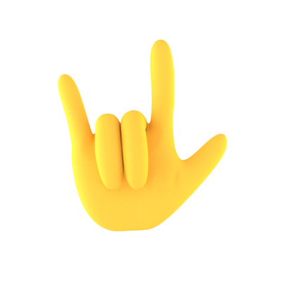 Love You Sign Language Emoji Gesture
