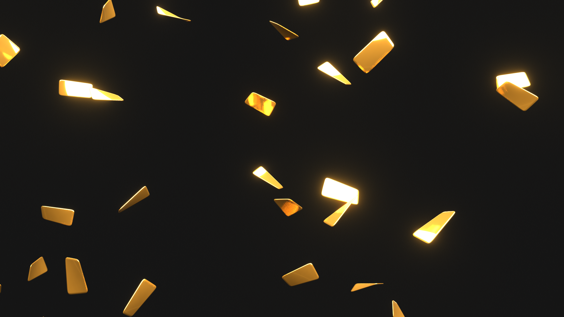 gold confetti clipart animations