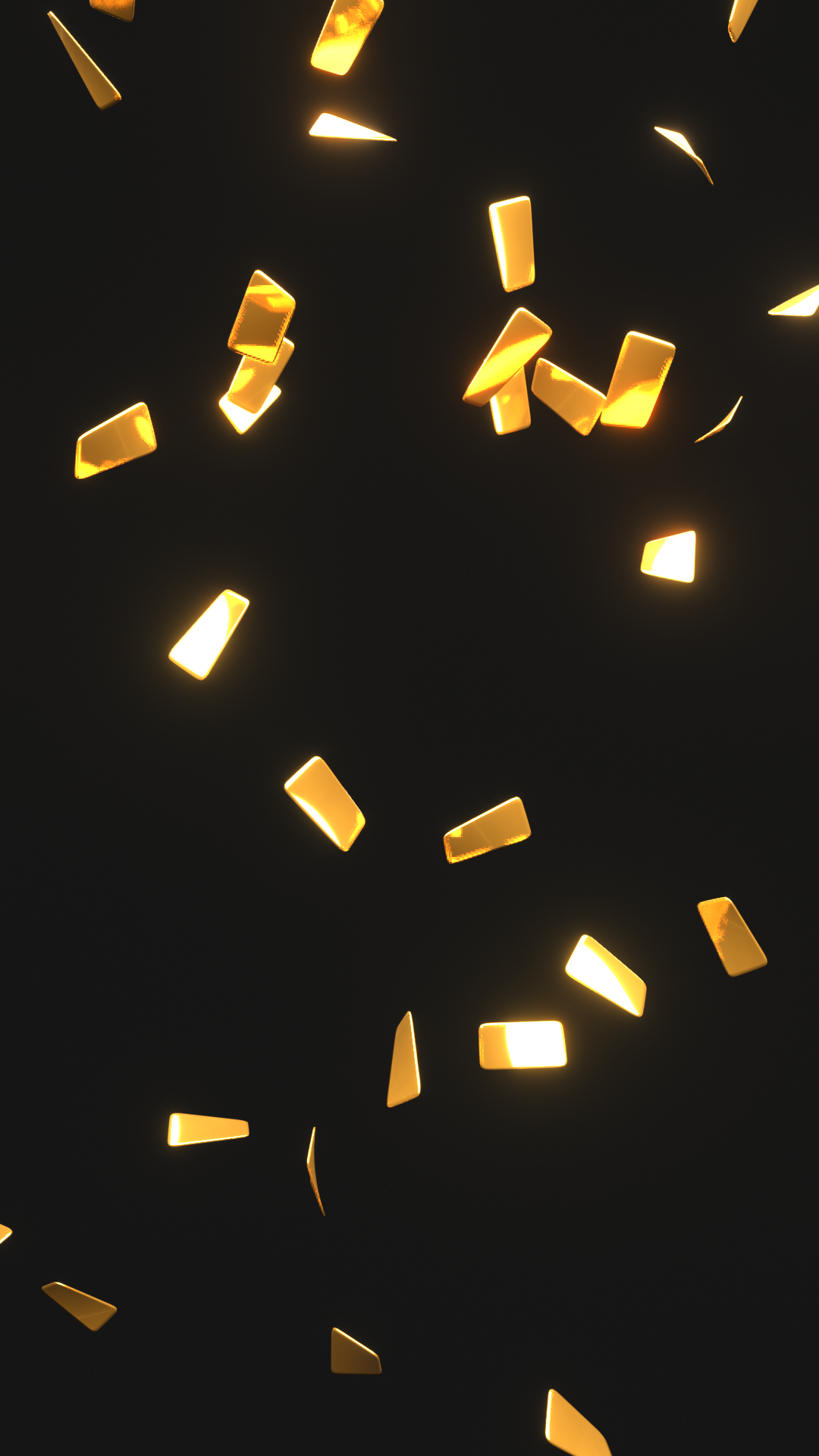 gold confetti clipart animations