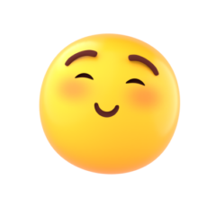 ☺️ Blushing Emoji - Royalty-Free GIF - Animated Sticker - Free PNG ...