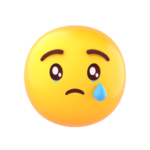 😢 Sad Emoji with Tear - Royalty-Free GIF - Animated Sticker - Free PNG ...