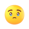 😢 Sad Emoji with Tear - Royalty-Free GIF - Animated Sticker - Free PNG ...