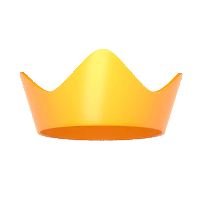 3d crown emoji gif