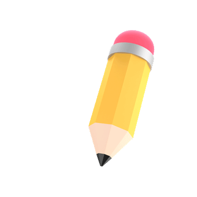 3d Pencil emoji gif