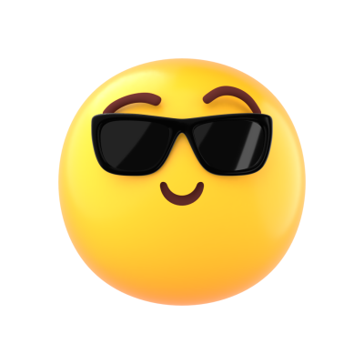 😎 Sunglasses Emoji Royalty-Free GIF - Animated Sticker - Free PNG - Animated Icon