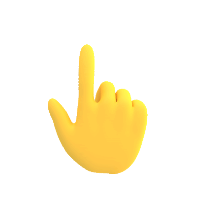 swipe right emoji hand gesture gif