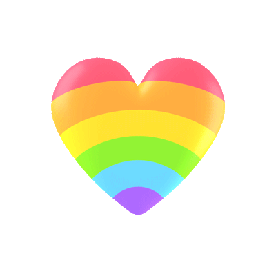 rainbow heart emoji gif